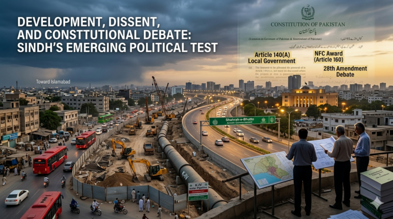 Development, Dissent, and Constitutional Debate: Sindh’s Emerging Political Test